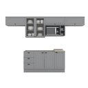 Ver imagem 3 de Cozinha Compacta 7 Peças Emily Espresso Móveis