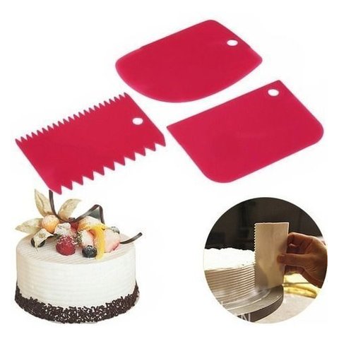 Raspador Bolo C/ 03 Peças Rb0235 Plástico Ferimte - 21845