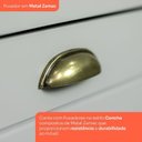 Ver imagem 6 de Cozinha Compacta Modulada 7 Portas 3 Gavetas Emily Cinza/Calcare