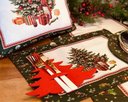 Ver imagem 1 de Kit Jogo Americano + Guardanapo Natal Árvore Verde Nsw 12 Peças