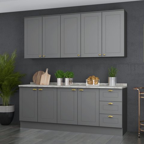 Cozinha Compacta 4 Peças Emily Espresso Móveis