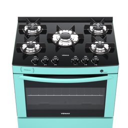 FOGAO 5 BOCAS VENAX DELPLUS VITREO BL VERDE GAS GLP - 2 FOGAO 5 BOCAS VENAX DELPLUS VITREO BL VERDE GAS GLP - 2