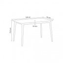 Ver mais imagens de Conjunto Sala de Jantar Mesa Finlândia 120x75cm com 4 Cadeiras Betina PU 