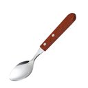 Ver imagem 1 de Kit 12 Colher de Mesa com Cabo de Madeira