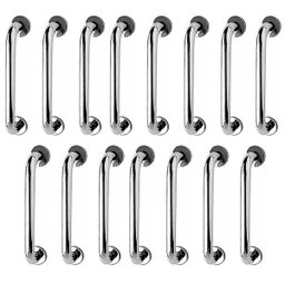 Barra de Apoio 40cm Inox Kit 15 Unidades Acessibilidade Idoso Cadeirante Banheiro Box Segurança Corr - 2