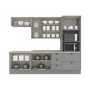 Ver imagem 2 de Cozinha Completa Modulada 5 Peças Emily Cinza/Calcare