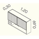 Ver imagem 4 de Armário de Cozinha em Aço 2 Portas Ripadas 120cm Dobradiças Slow Motion Exclusive Itatiaia