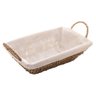 Cesta Retangular Sisal C/Forro Em Tecido E Alça 29X19X12,5Cm - 1