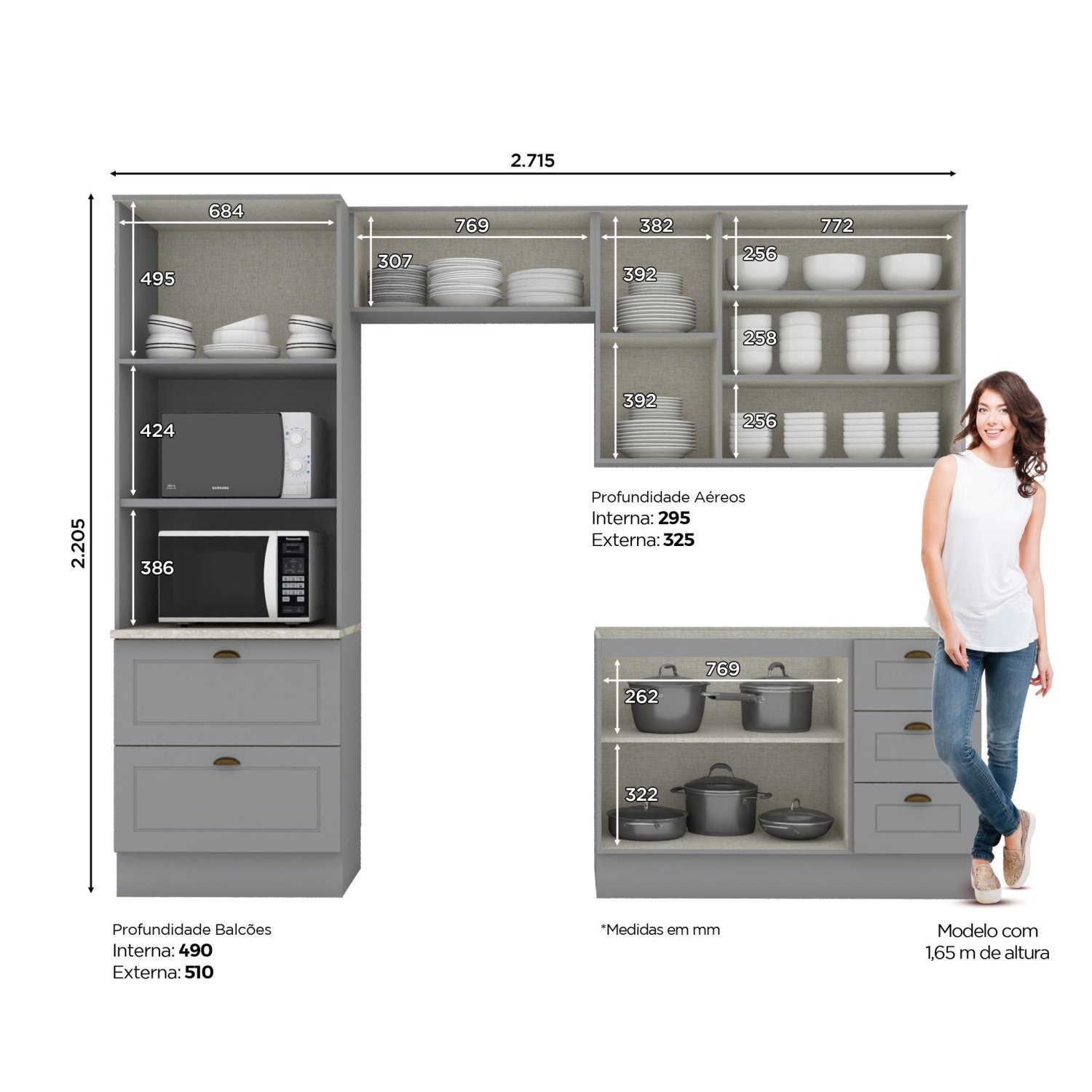 Cozinha Compacta 4 Peças Emily - 4