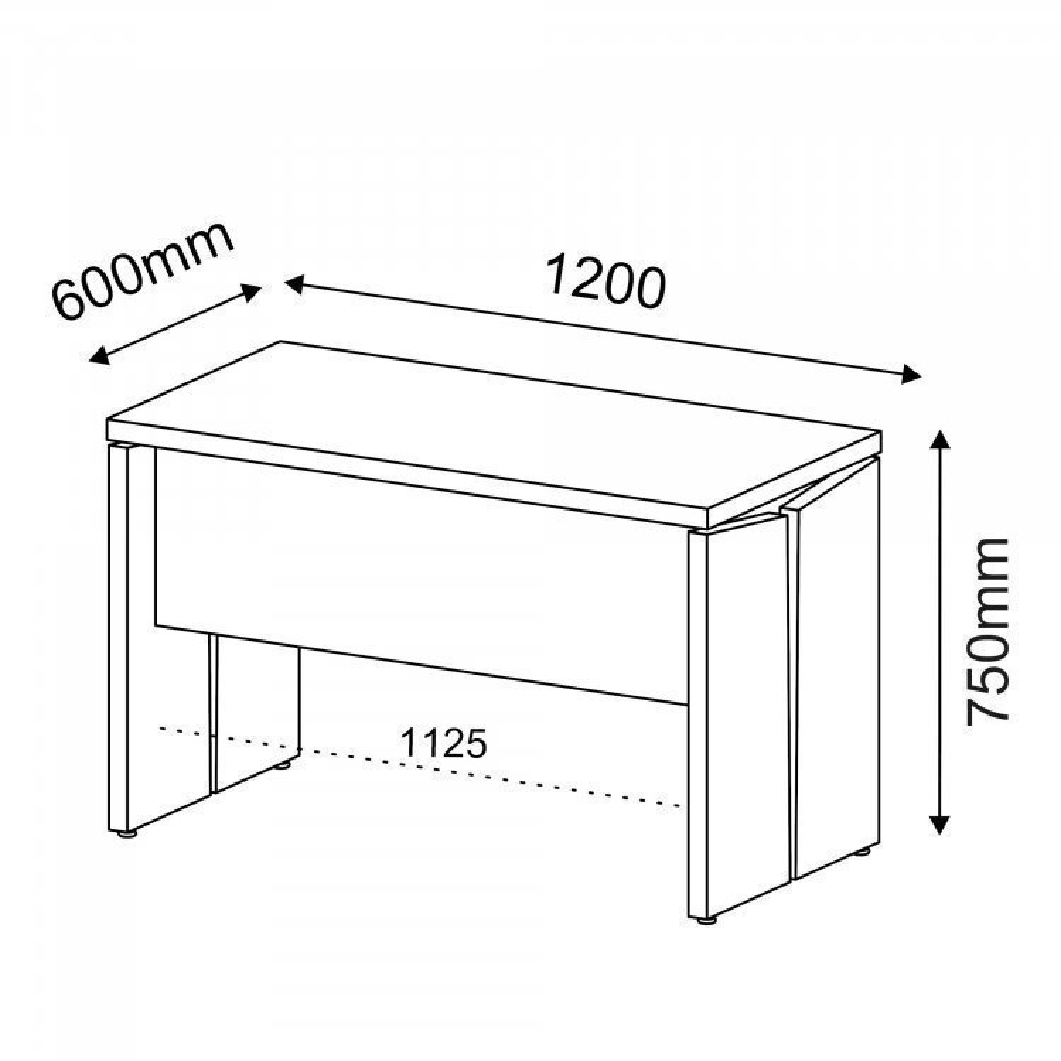 Conjunto Home Office 3 Peças 1 Mesa 140cm 2 Gavetas com Chave 1 Mesa 120cm 1 Gaveteiro 3 Gavetas Artany - 2