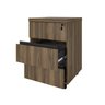 Conjunto Home Office 3 Peças 1 Mesa 140cm 2 Gavetas com Chave 1 Mesa 120cm 1 Gaveteiro 3 Gavetas Artany - 17