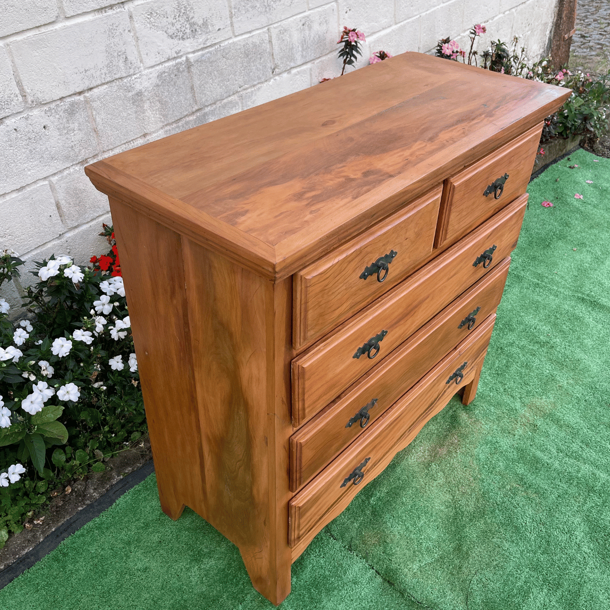 Cômoda Gaveteiro em Madeira de Demolição 1m X 1m Sudeste Rústico - 5