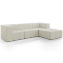 Ver imagem 1 de Sofá 4 Lugares para Sala Living Modular com Puff 264cm Lancaster F04 Linho Cru - Lyam Decor