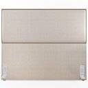 Ver imagem 3 de Cabeceira Cama Box Casal com Tachas 140 Cm Linho Cru