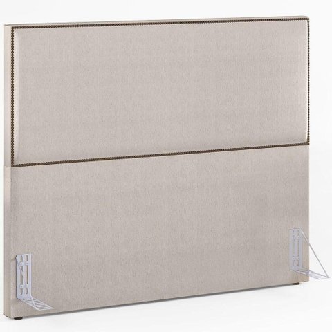 Cabeceira Cama Box Casal com Tachas 140 Cm Linho Cru