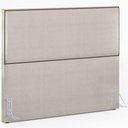 Ver imagem 1 de Cabeceira Cama Box Casal com Tachas 140 Cm Linho Cru