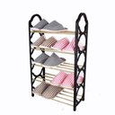 Ver imagem 3 de Sapateira 8 Pares Organizador Sala Quarto Porta Hall 4 Prateleiras Multiuso Estante Sapato