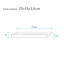 Ver imagem 3 de Kit 3 Prateleiras Porta Quadros 70 X 15cm Bege Claro Suporte Invisível