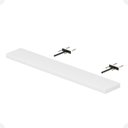 Ver imagem 6 de Prateleira Suporte Embutido 90x14x3cm Branca Conceito