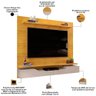 Painel para Tv 60 Pol com Bancada Suspensa 160cm Lewis D05 Cedro Bali - Lyam Decor - 2