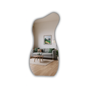 Ver imagem 1 de Espelho Orgânico Decorativo para Sala Quarto Banheiro Hall e Escritório 95x40 Brinovar