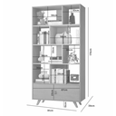 Ver imagem 3 de Livreiro Giga 1 Gaveta Jcm Movelaria - Cinamomo/off