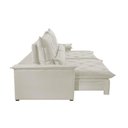 Ver imagem 2 de Sofá Melt 02 Módulos de 90cm Br 25cm Meu Sofá Online A302 Linho Branco