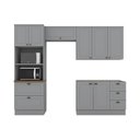 Ver imagem 3 de Cozinha Compacta 8 Portas 5 Gavetas Peças Emily