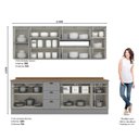 Ver imagem 4 de Cozinha Compacta 7 Peças 11 Portas 3 Gavetas Emily