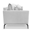 Ver imagem 7 de Sofá 2 Lugares Pé de Ferro Preto Rafaela 160 Cm Linho Grigio S04 - D'Rossi