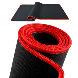 Mouse Pad Grande Gamer 70x35 cm Desk pap Tecido Com Costura:Preto - 6