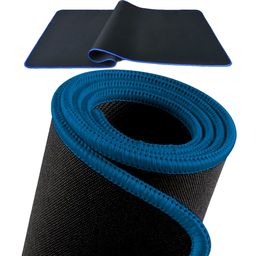 Mouse Pad Grande Gamer 70x35 cm Desk pap Tecido Com Costura:Preto - 5