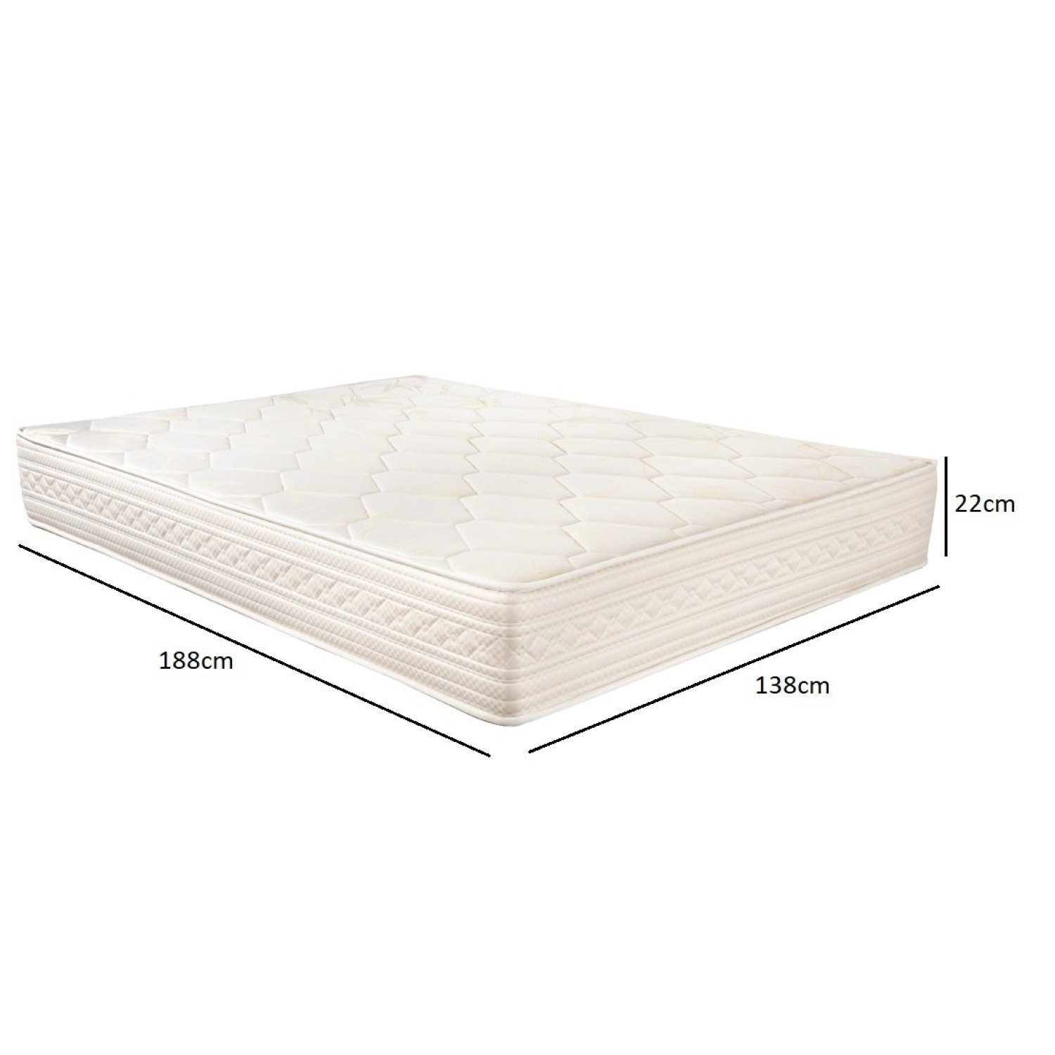 Colchão Casal  Royal Saúde Plus Espuma Poliuretano D33 138x188x22cm - 4