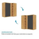 Ver imagem 6 de Cozinha de Canto 100% Mdf  8 Peças 14 Portas e Vidro Reflecta 321cm Vicenza Espresso Móveis