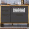 Cozinha de Canto 100% Mdf  8 Peças 14 Portas e Vidro Reflecta 321cm Vicenza Espresso Móveis - 8