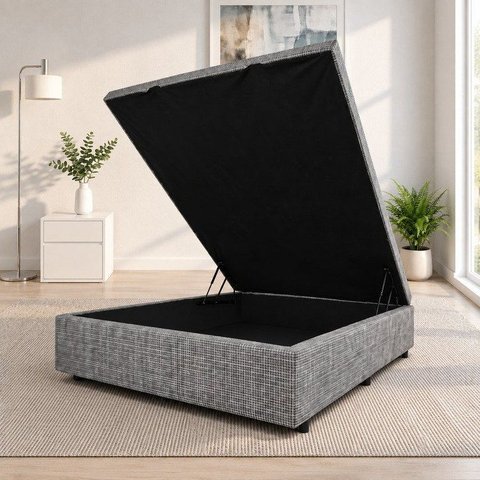 Base Box Baú Padrão Casal Linho 1,38x1,88