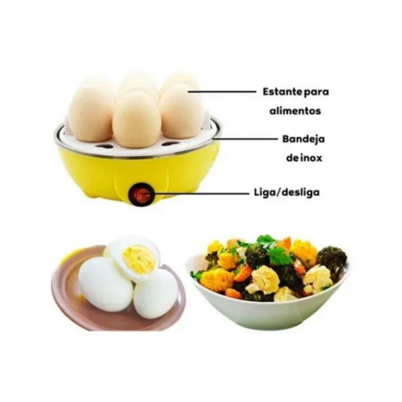 Cozedor Ovos Máquina de Cozinhar Egg Vapor Elétrico - 3