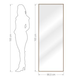 Espelho Decorativo Surface 66,5x165cm Tropical Artes - 4