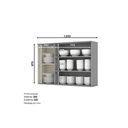 Cozinha Compacta 8 Portas e 3 Gavetas Emily - 12