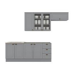 Cozinha Compacta 8 Portas e 3 Gavetas Emily - 2
