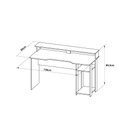 Ver imagem 4 de Mesa Escrivaninha Gamer com 4 Nichos Tecno Mobili - Preto/Azul