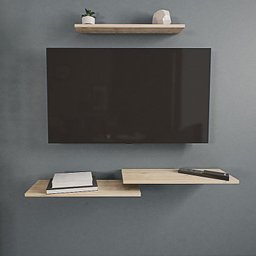 Rack Para Decoração De Sala Ou Quarto Em Madeira Maciça - 2