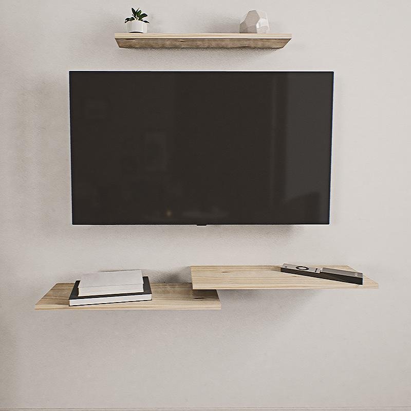 Rack Para Decoração De Sala Ou Quarto Em Madeira Maciça