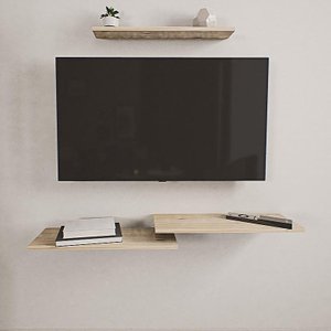Rack Para Decoração De Sala Ou Quarto Em Madeira Maciça