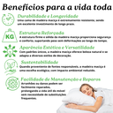 Ver imagem 3 de Cama Casal Malbec Madeira Maciça Angelim Pedra/tauari Mel