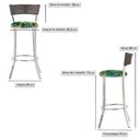 Ver imagem 2 de Banqueta Bistro para Bar, Cozinha, Balcão em Alumínio e Fibra Tc Zanutto 5 Unidades Argila