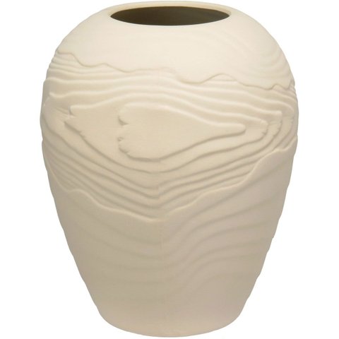 Vaso Decorativo Enfeite Casa Home&co Cerâmica 20x15x15cm Branco
