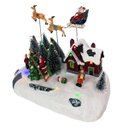 Ver imagem 1 de Cenario Vila Natalina Natal Musical Luz Movimento Led Decoraçao Iluminado Papai Noel Treno Rena Arvo