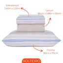 Ver imagem 3 de Jogo de Lençol Cama Box Solteiro Kit 3 Peças com Elástico Sonhare Sultan Cancun