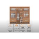 Ver imagem 7 de Guarda Roupa 6 Portas 6 Gv c/Pés Linea Rufato Naturale